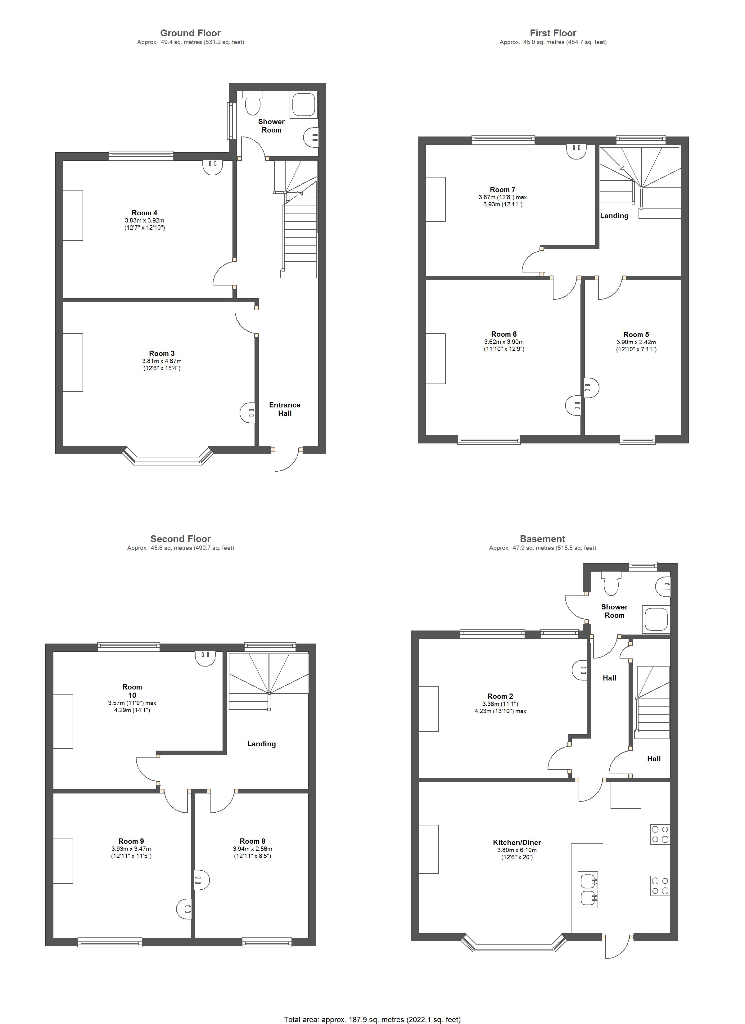 Bateman Street, Cambridge floorplan