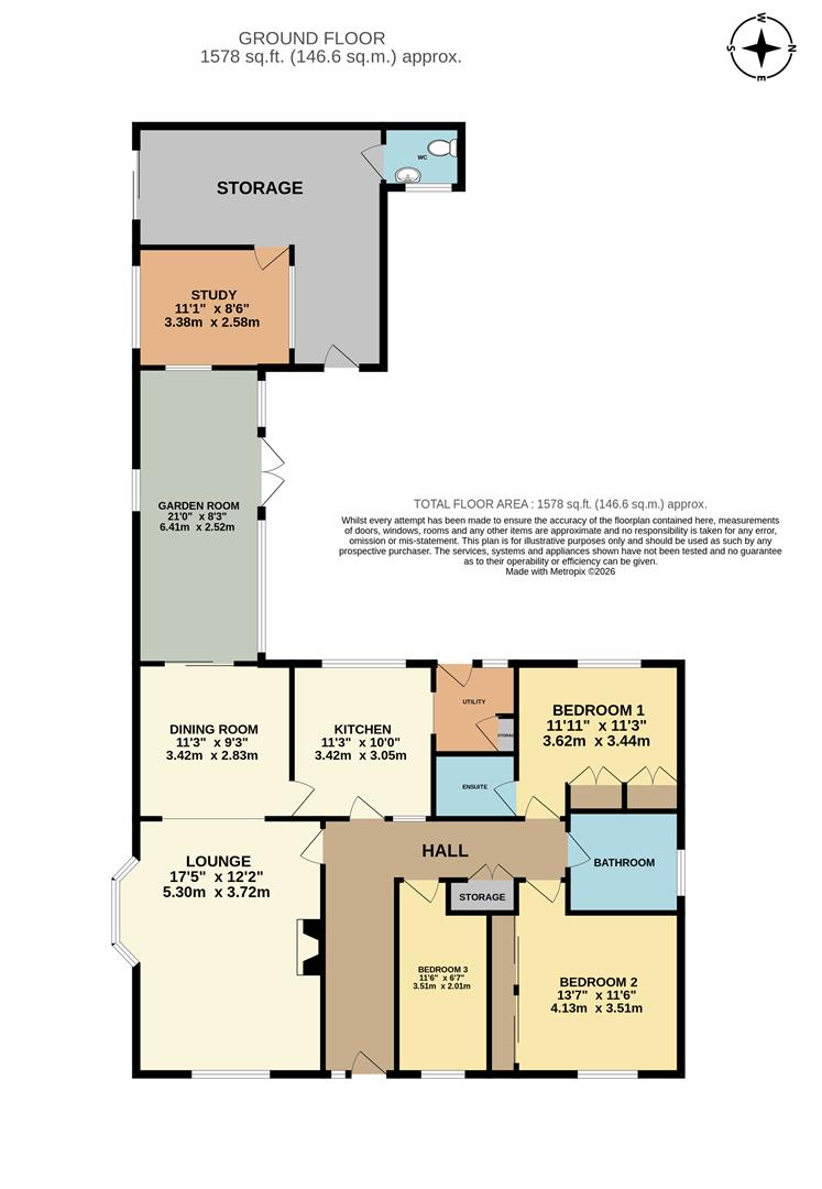 32, Rhos Fawr, Abergele floorplan