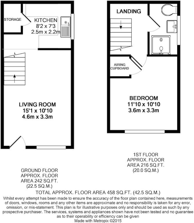 64, Nightingale Close, Farnborough floorplan