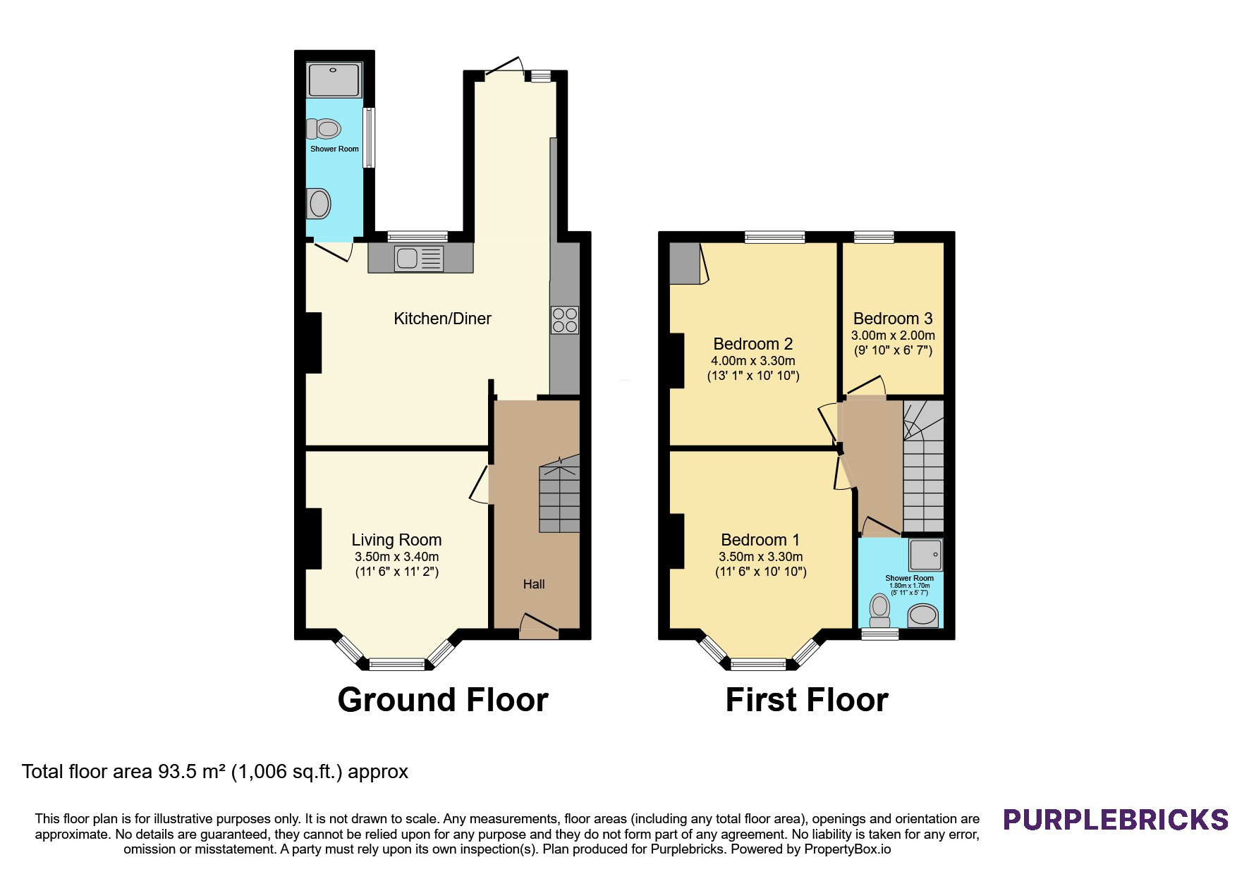 52, Upton Road, Newport floorplan
