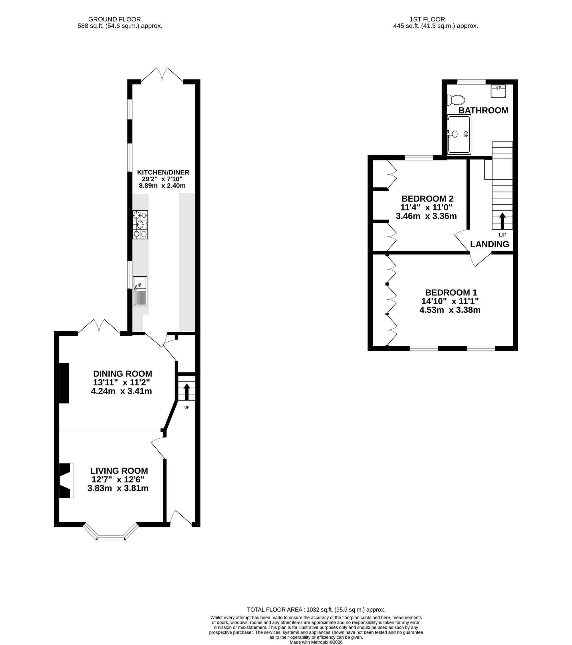 25 Park View, Nantwich floorplan