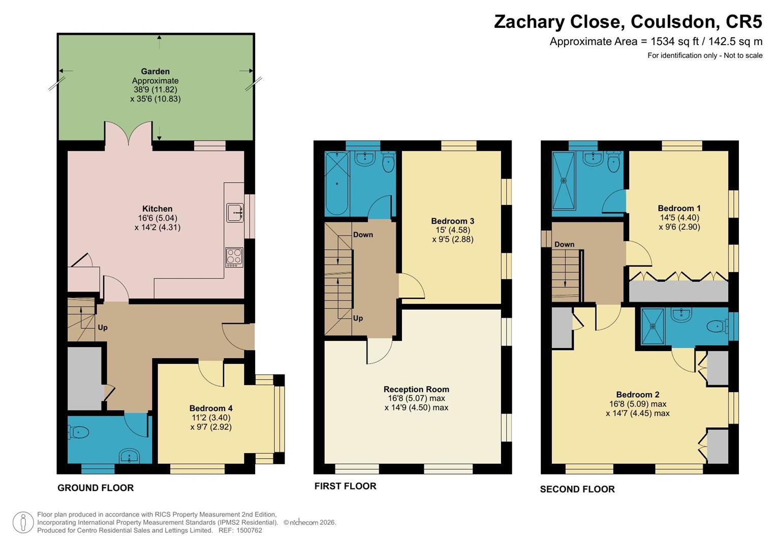 3, Zachary Close, Coulsdon floorplan