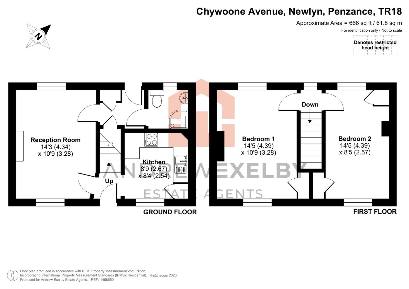 42, Chywoone Avenue, Penzance floorplan