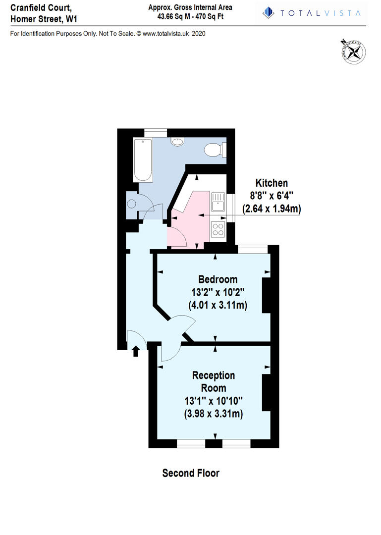 Flat 36, Cranfield Court, Homer Street, London floorplan
