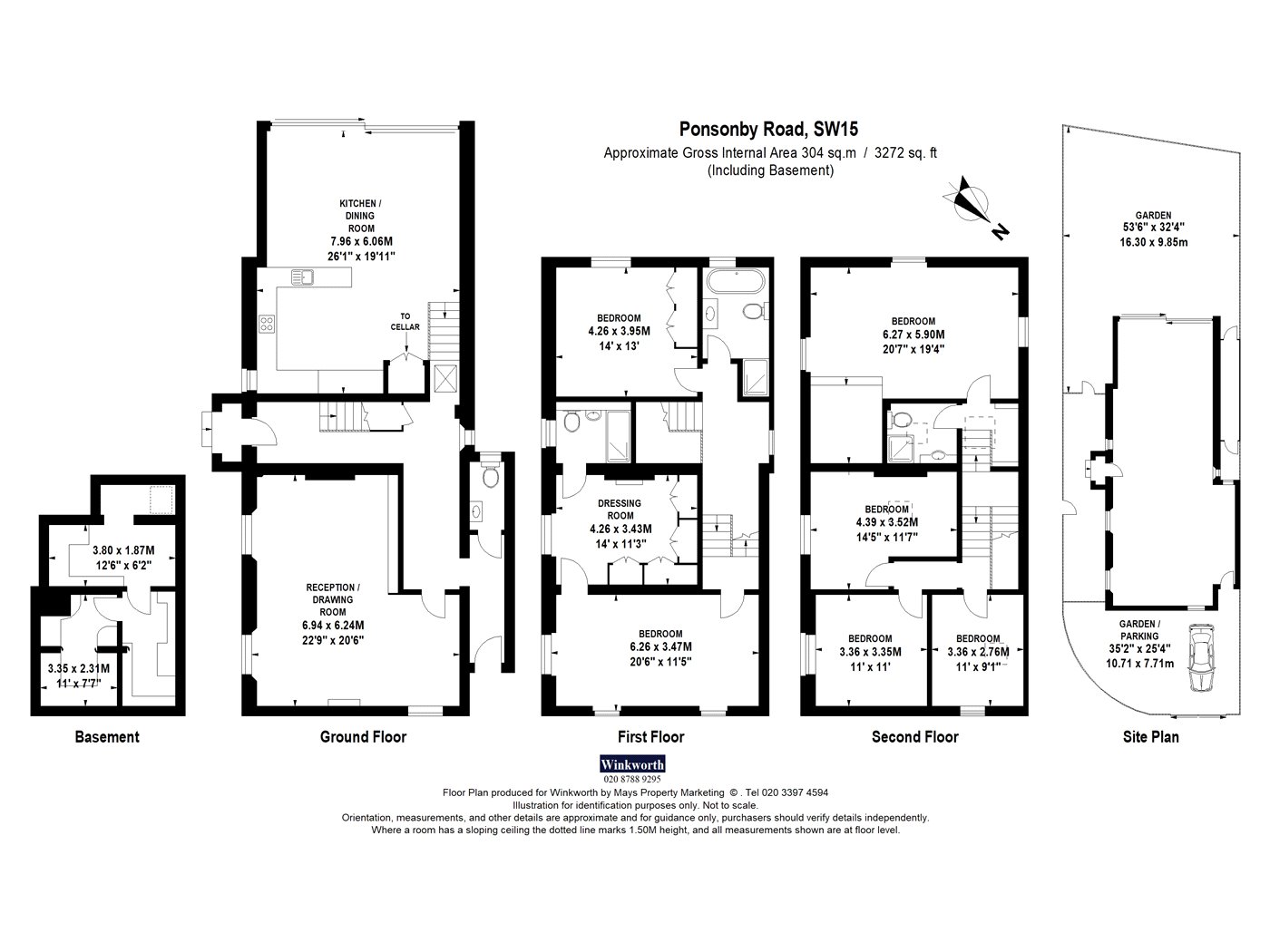 6, Ponsonby Road, London floorplan