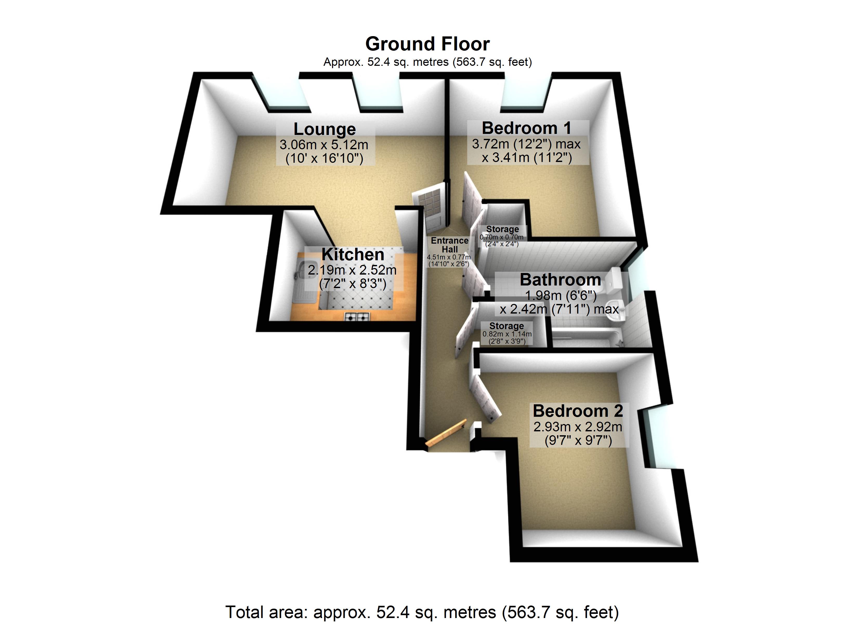 10, Johnson Way, Chilwell floorplan