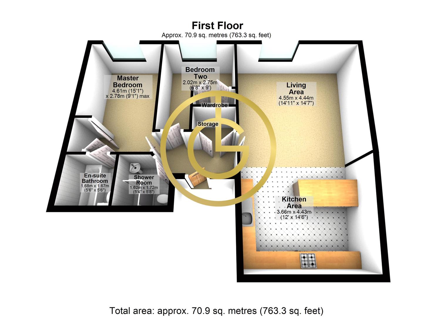 The Point, Nottingham floorplan
