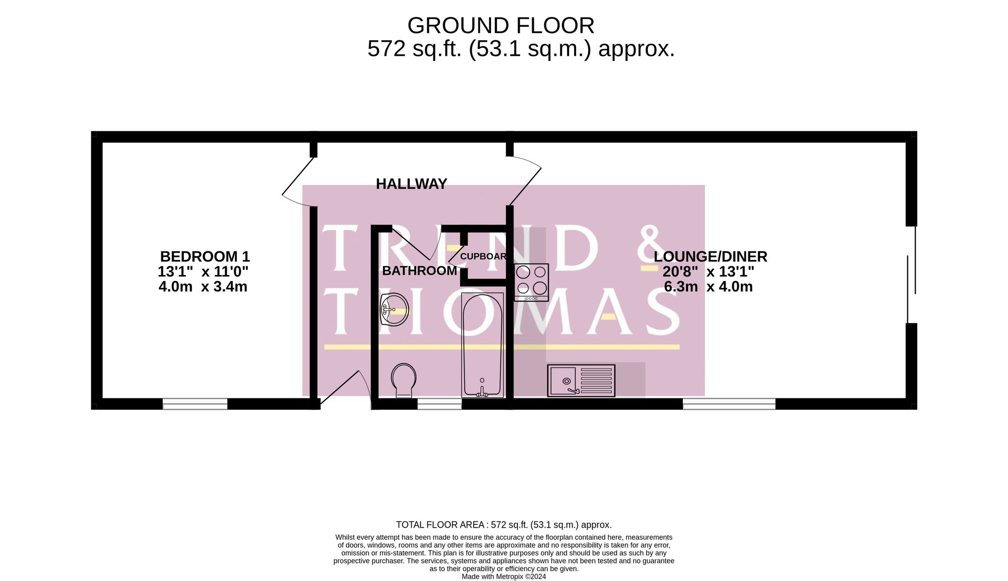 100b London Road, Hemel Hempstead floorplan