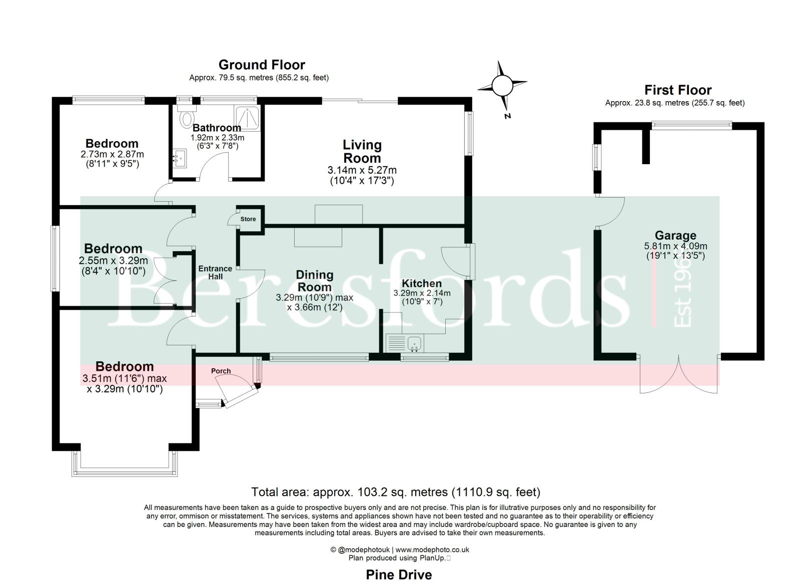 28, Pine Drive, Essex floorplan