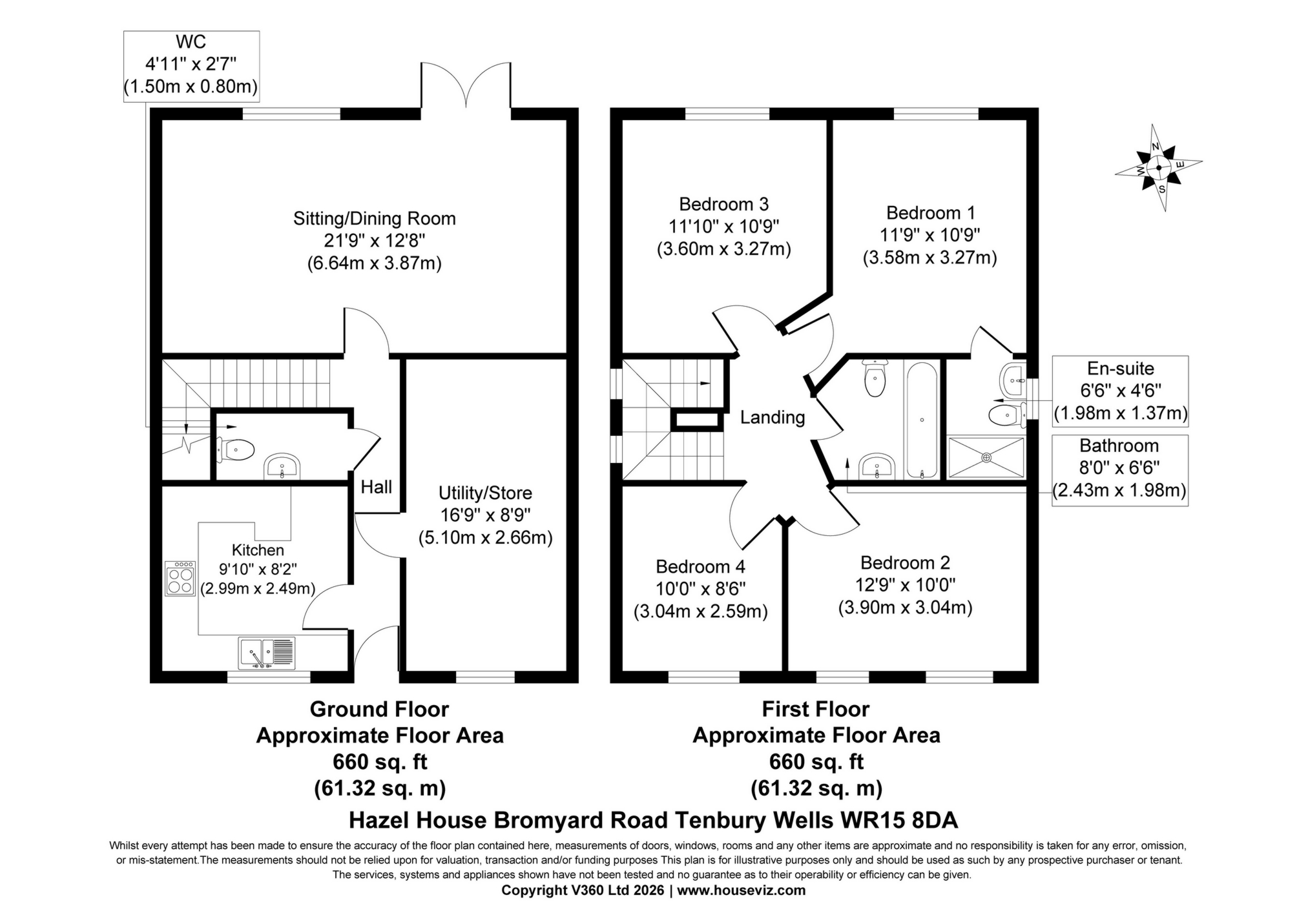 Hazel House, Bromyard Road, Tenbury Wells floorplan