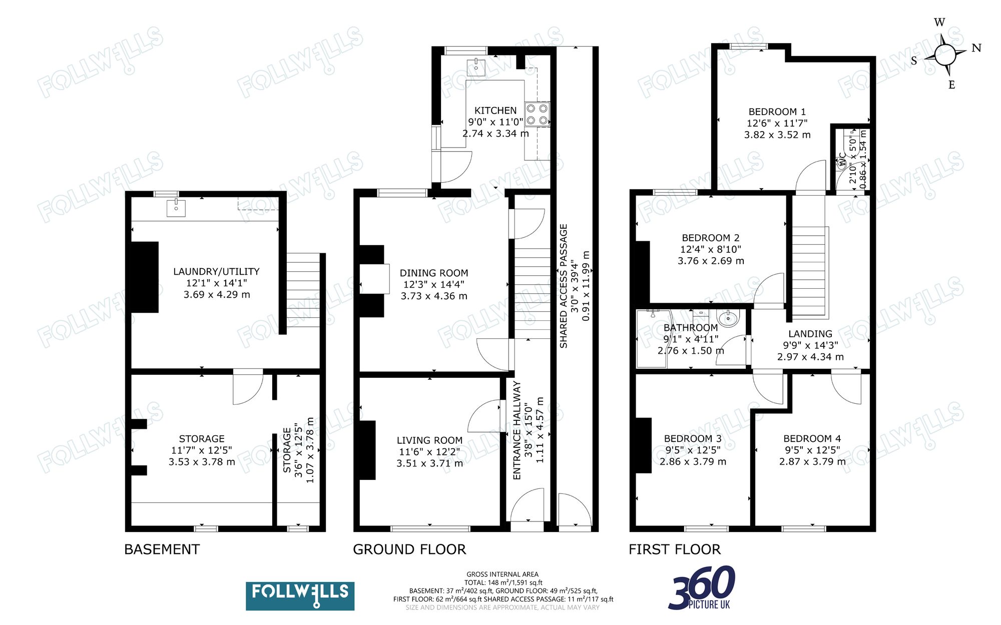 37 West Brampton, Newcastle floorplan