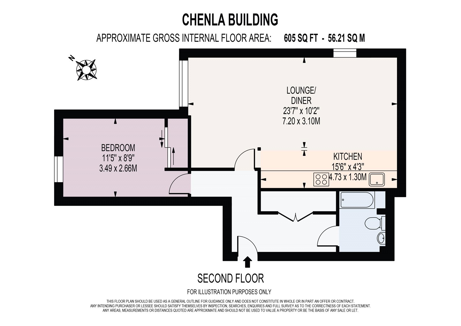 Flat 205, Chenla Building,, Conington Road, London floorplan