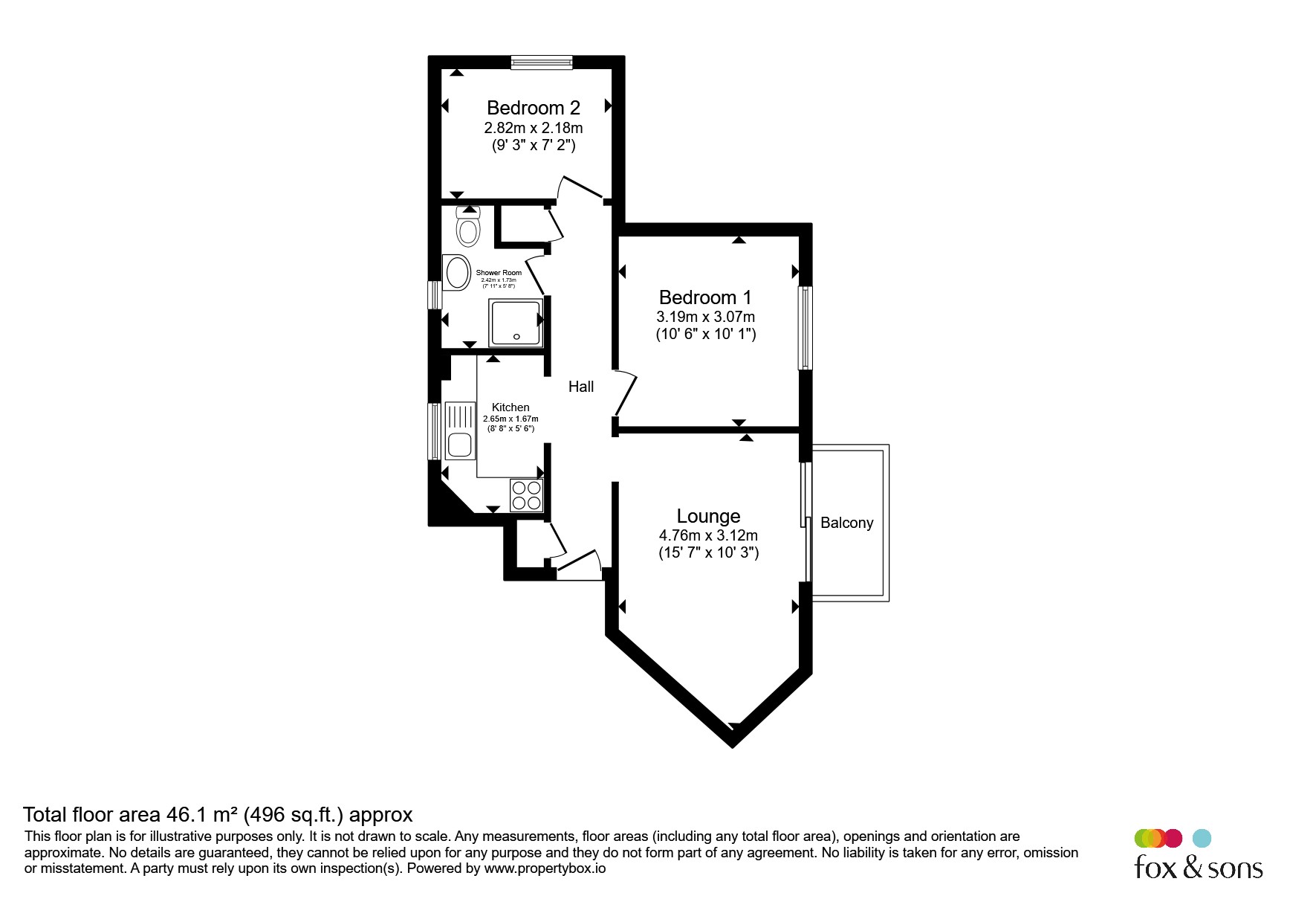 Flat 8, Daws Court, Old Ferry Road, Saltash floorplan
