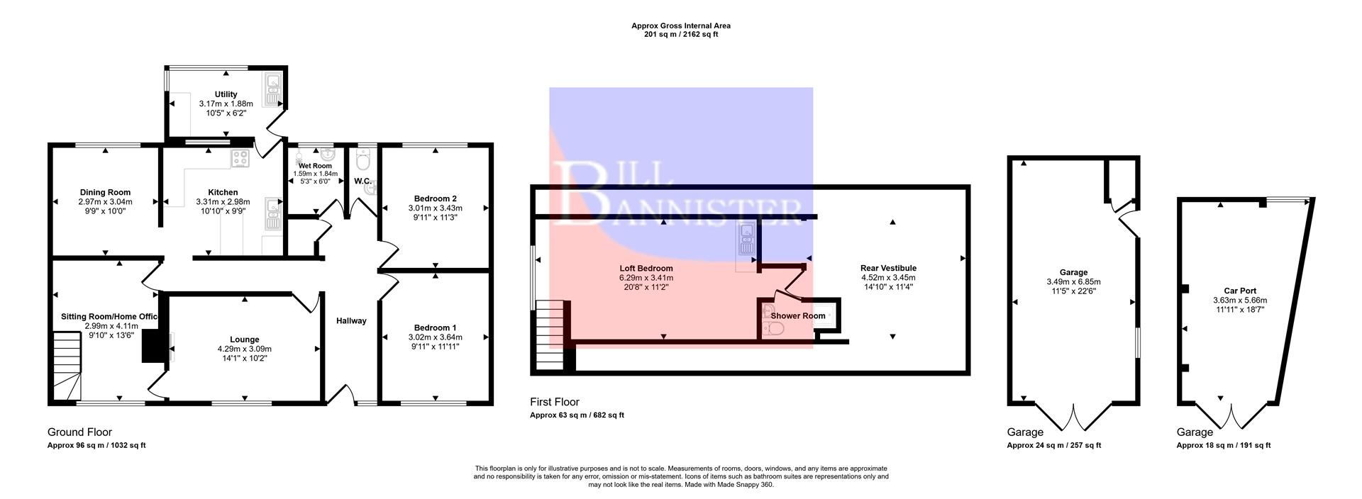 Nelart, Albany Lane, Redruth floorplan