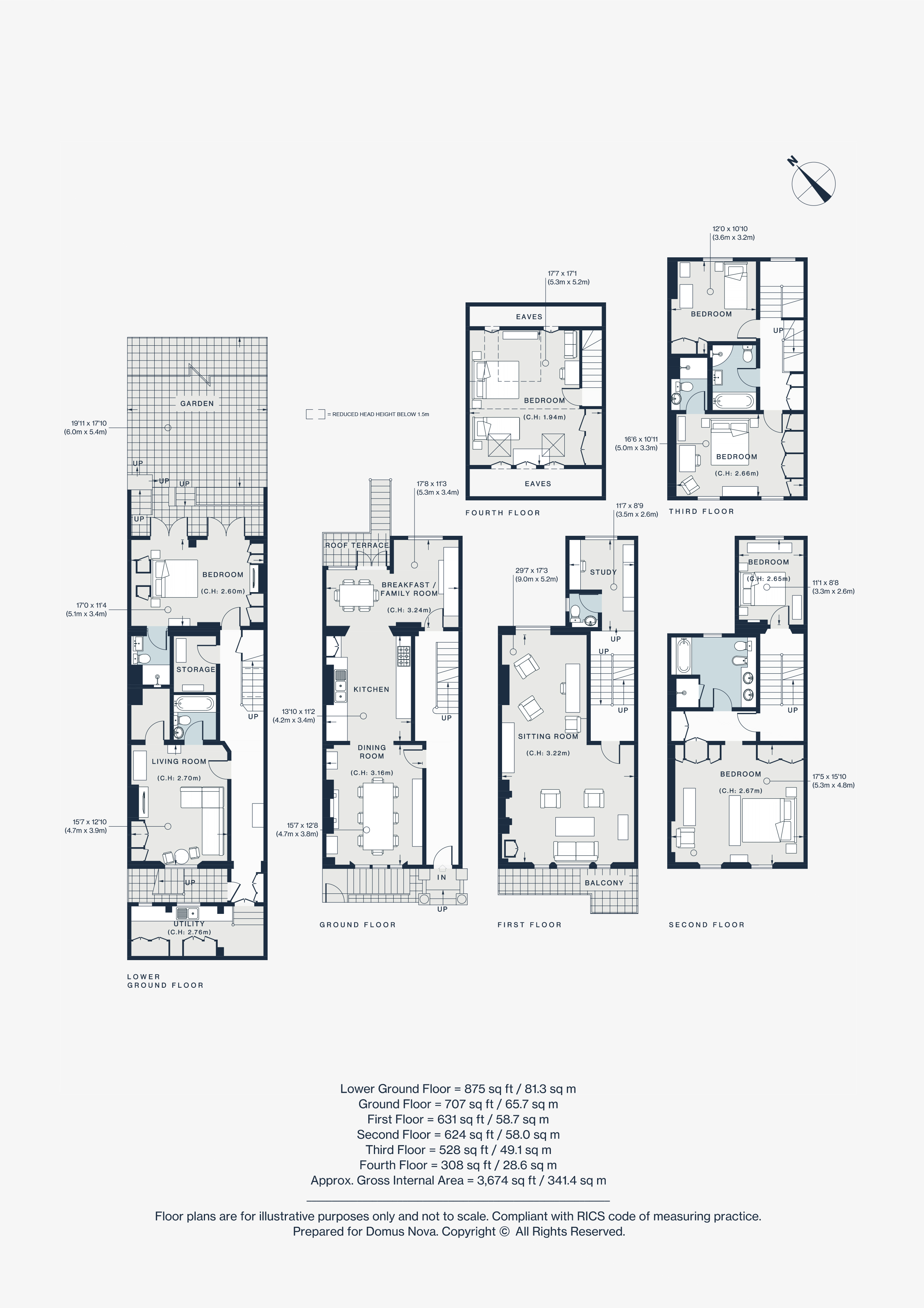 2, Neville Street, London floorplan
