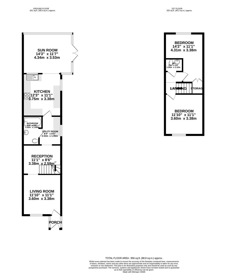 1, Clyde Road, Bristol floorplan