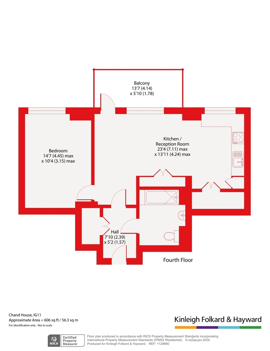 Flat 24 Chand House,, St Pauls Road, London floorplan