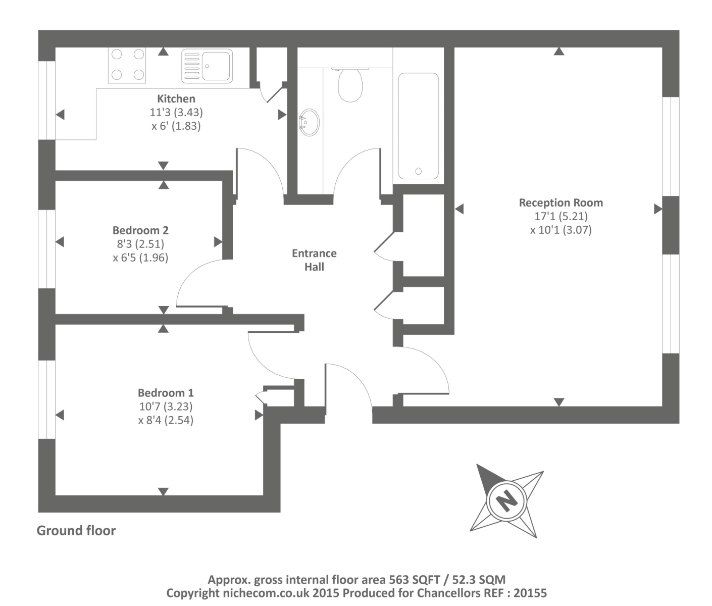 2 Bedrooms Flat to rent in Lower Furney Close, Totteridge HP13