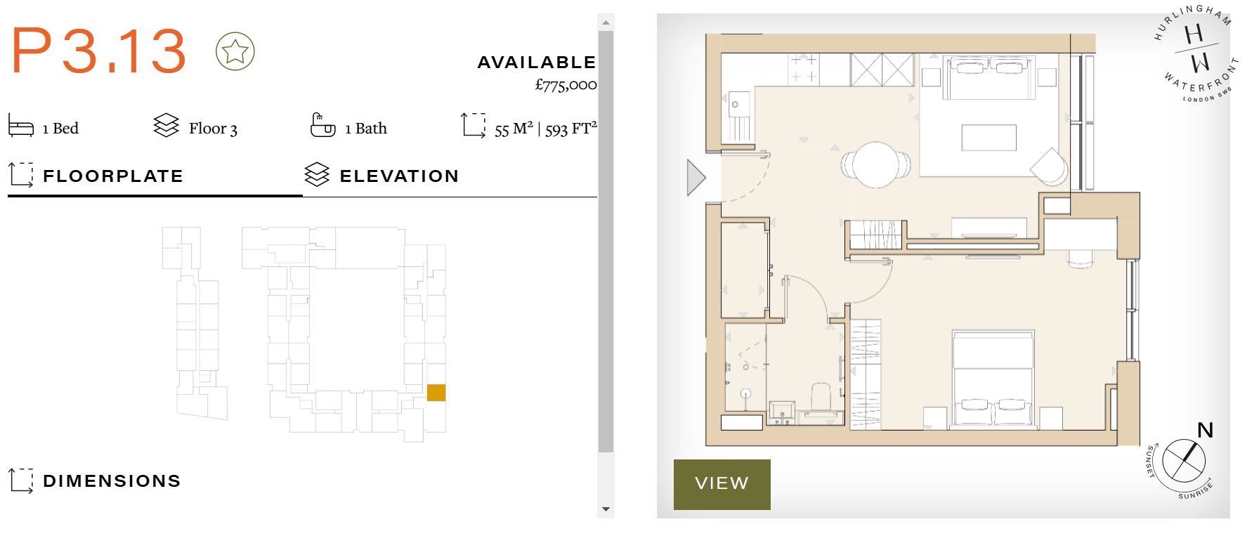 Hurlingham Waterfront, London floorplan
