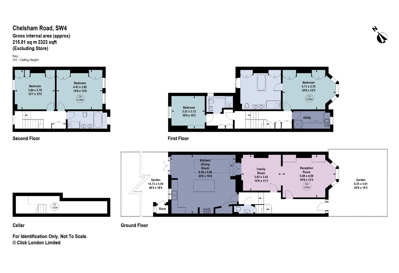 Chelsham Road, London floorplan