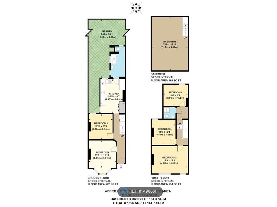 4 Bedrooms Terraced house to rent in Selwyn, London E3