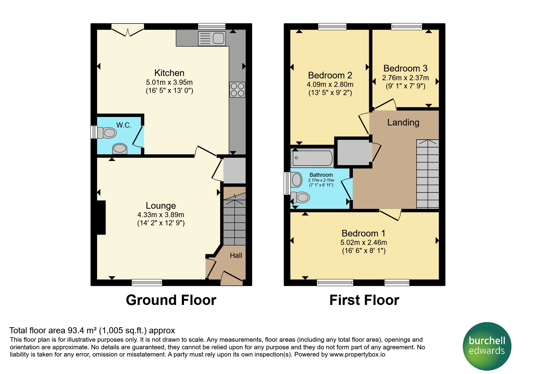 327, Auckland Drive, Birmingham floorplan