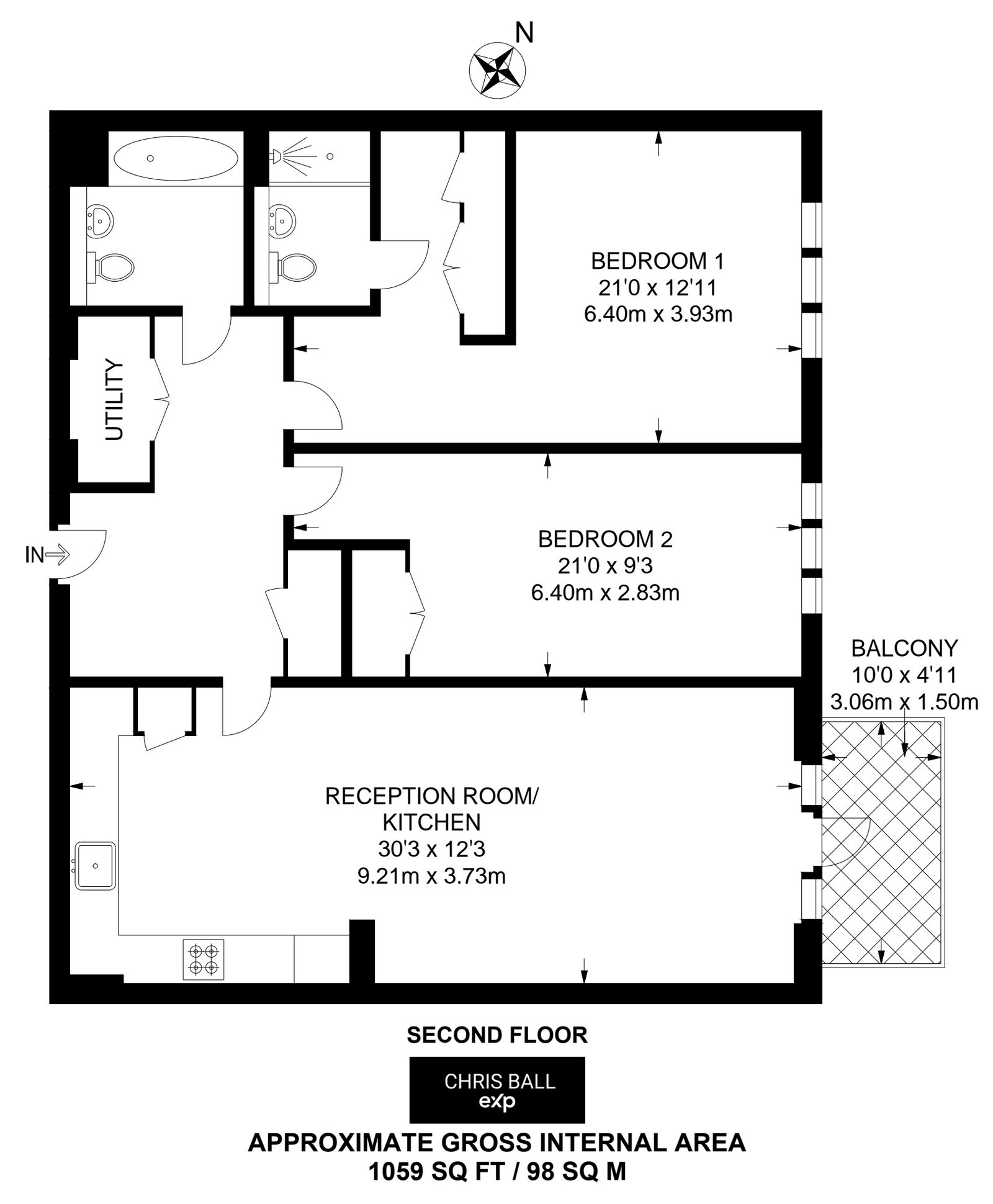 Wharf Road, London floorplan