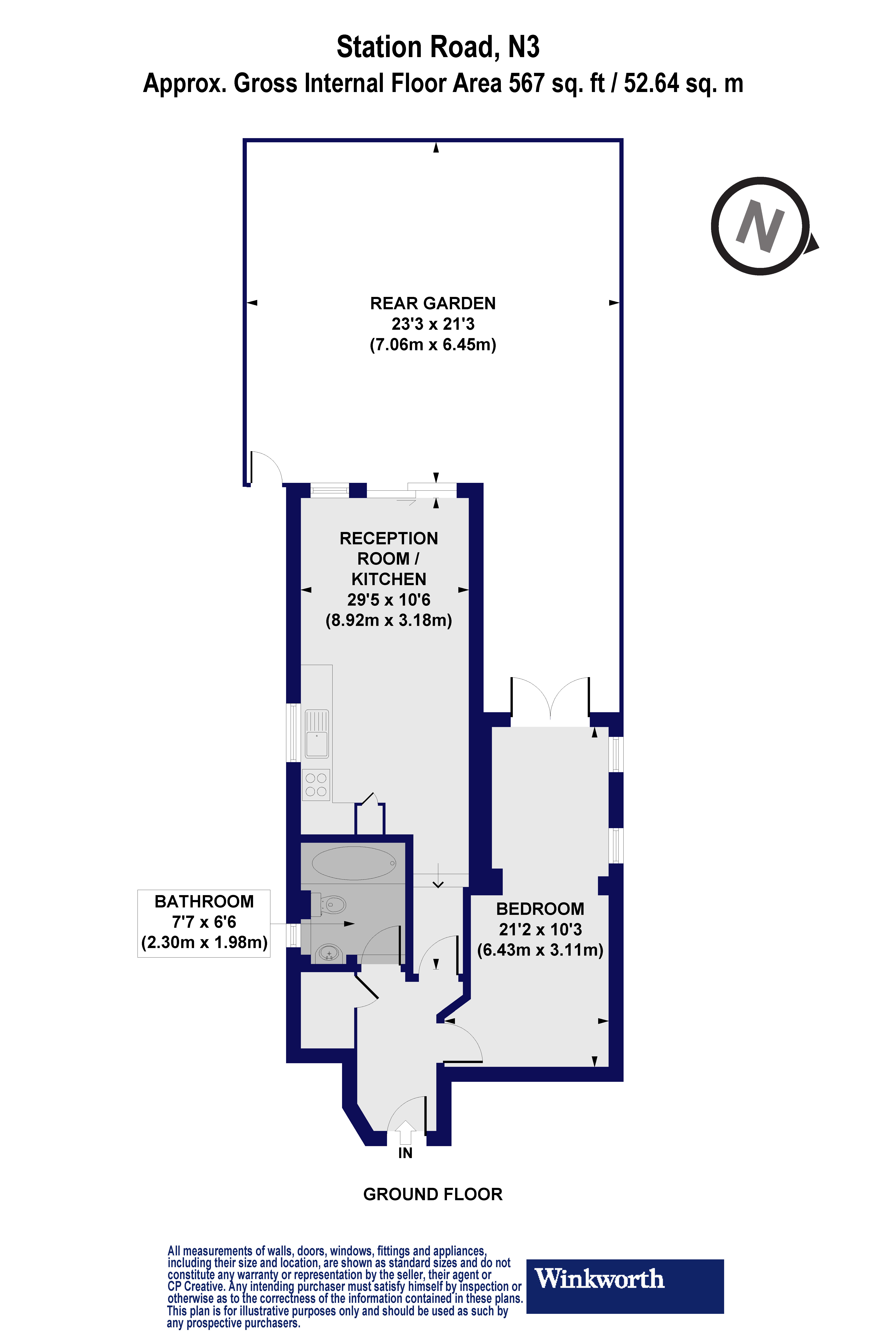 51C, Station Road, Finchley floorplan