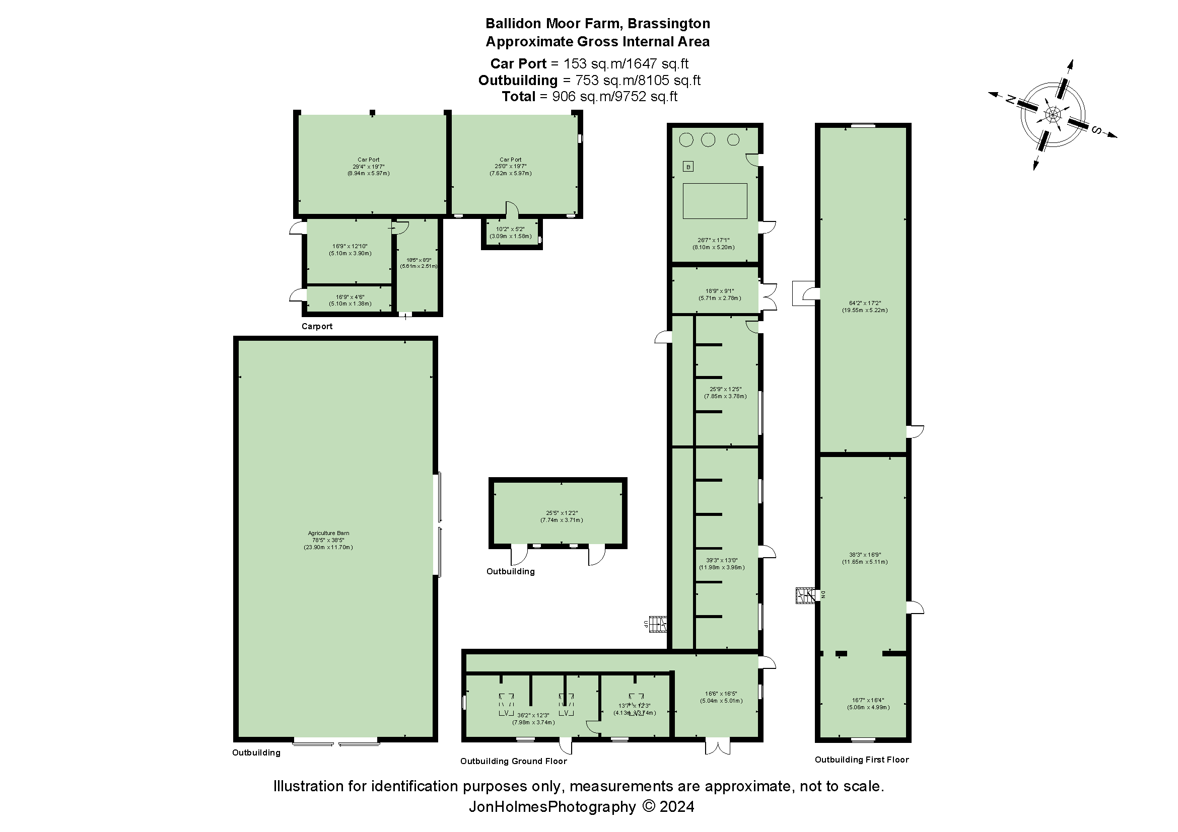 Ballidon Moor Farm, Brassington, Derbyshire DE4, 7 bedroom detached
