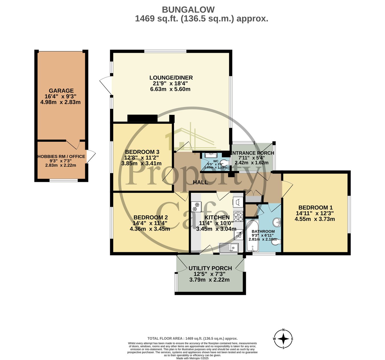 1, Berwick Close, Bexhill-on-Sea floorplan