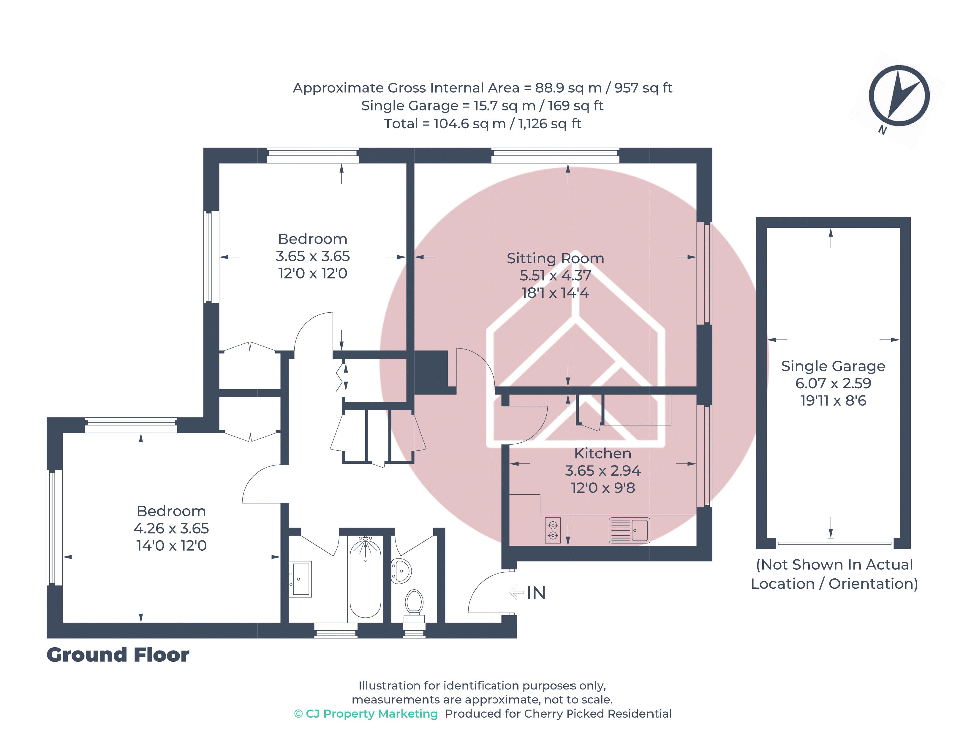 Flat 5 Fairlawn, 2, First Turn, Oxford floorplan