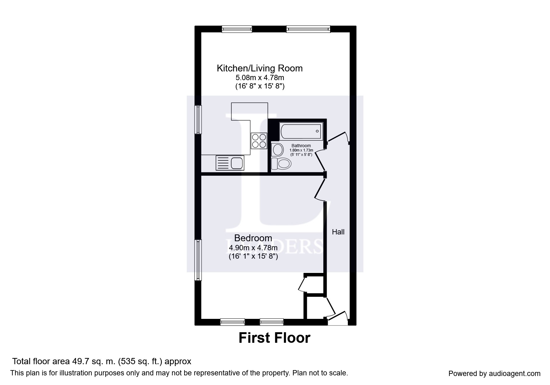 1 Bedrooms Flat to rent in Church Street, Willingdon, Eastbourne BN22