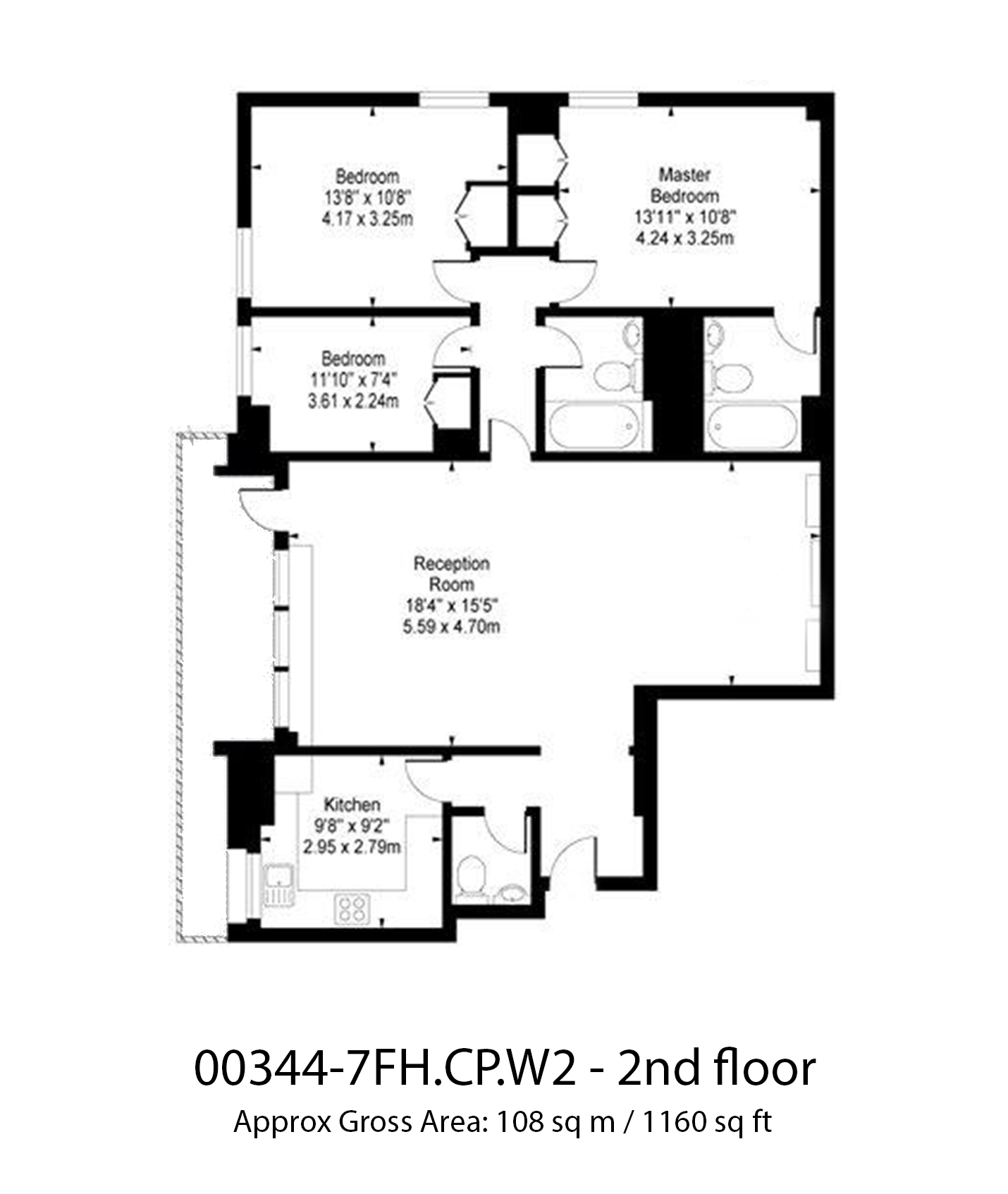 3 Bedrooms Flat to rent in Falmouth House, Clarendon Place, Hyde Park W2