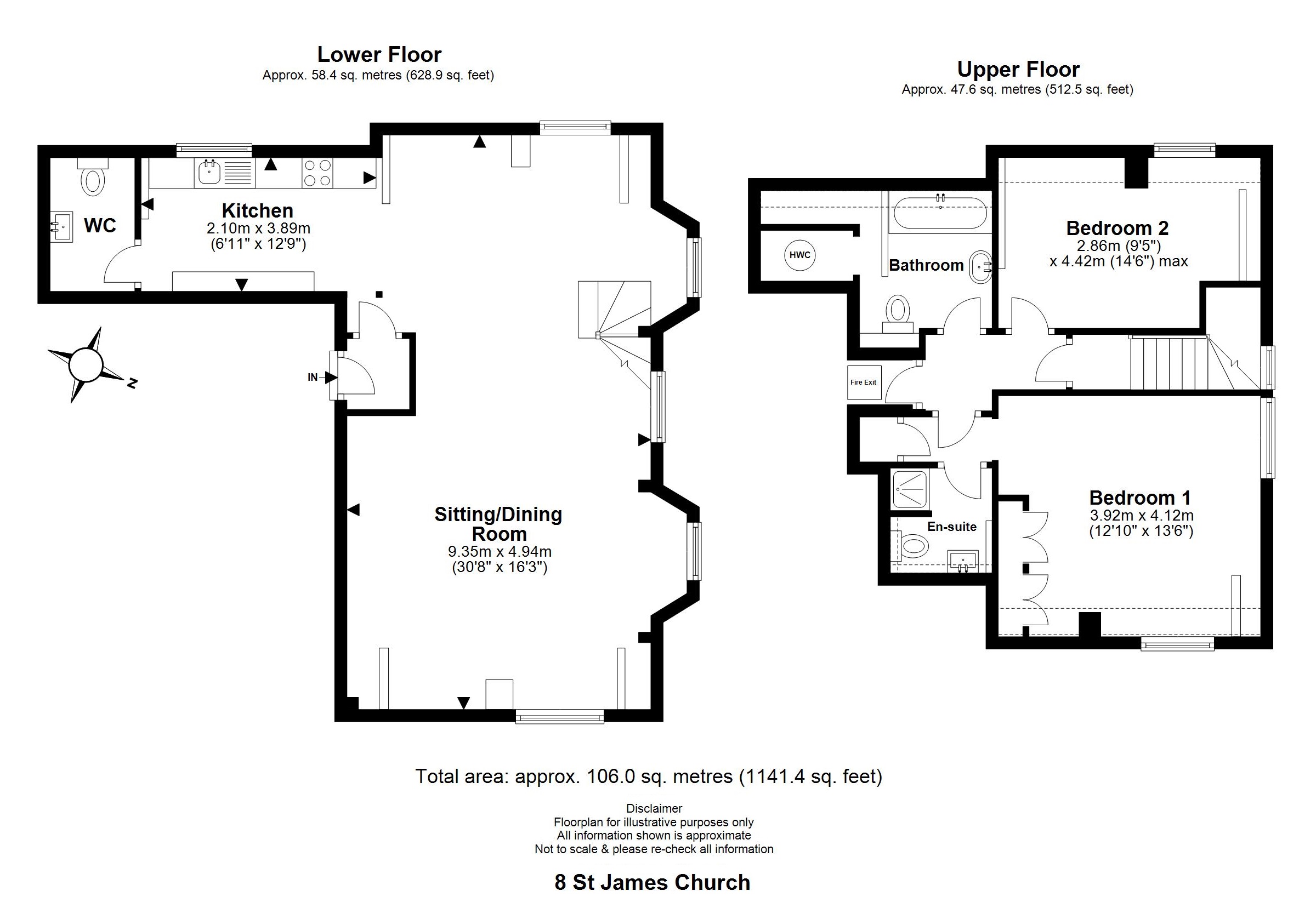 8 St James Church, 25, Charlotte Road, Birmingham floorplan