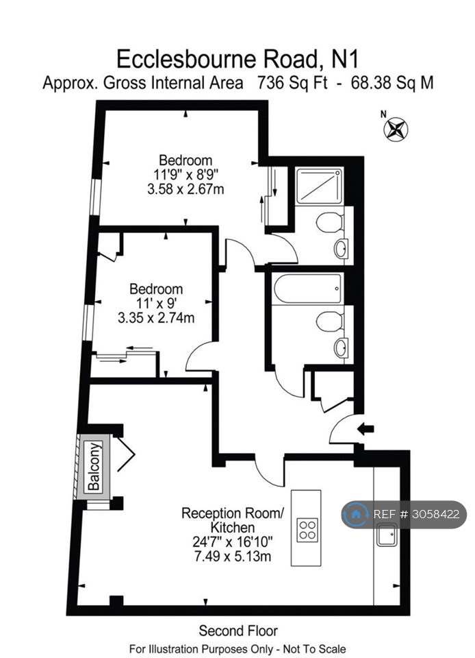 Base Apartments Ecclesbourne Road, London floorplan