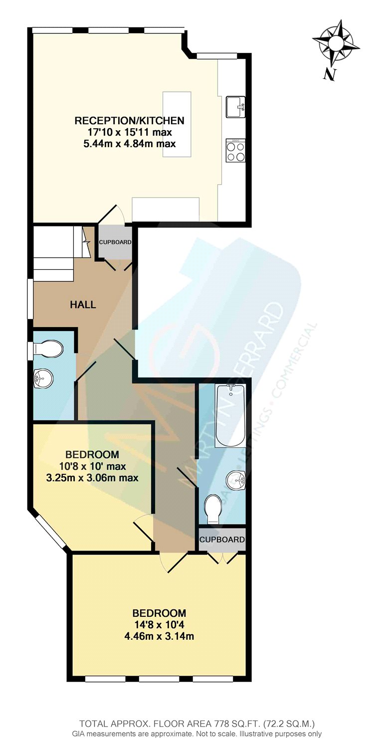 2 Bedrooms Flat to rent in Kings Avenue, Muswell Hill, London N10