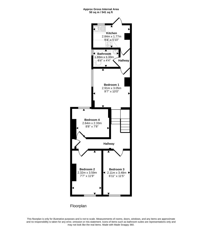 59A, Tynemouth Road, London floorplan