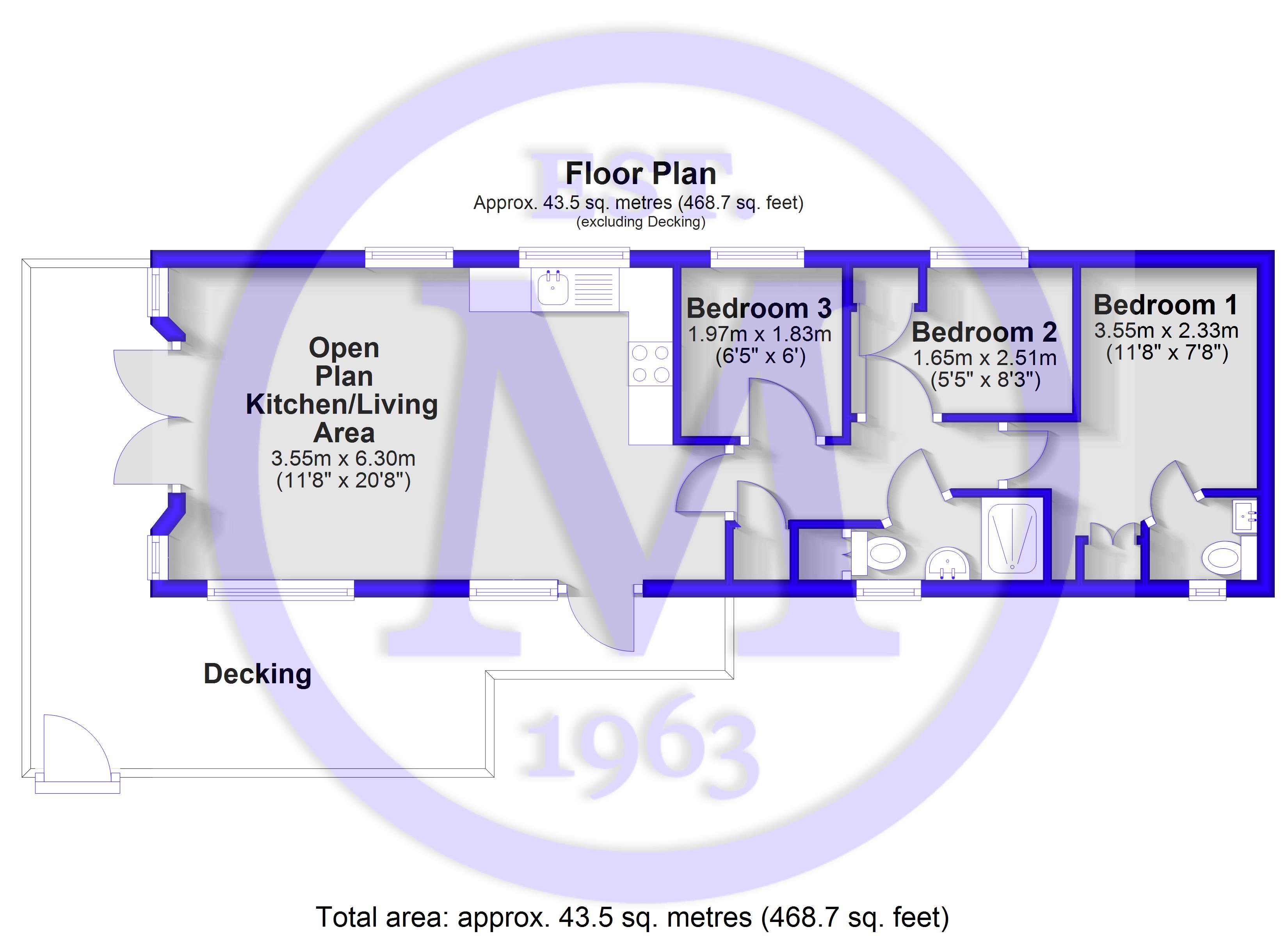 15, The Crescent, Barton On Sea floorplan