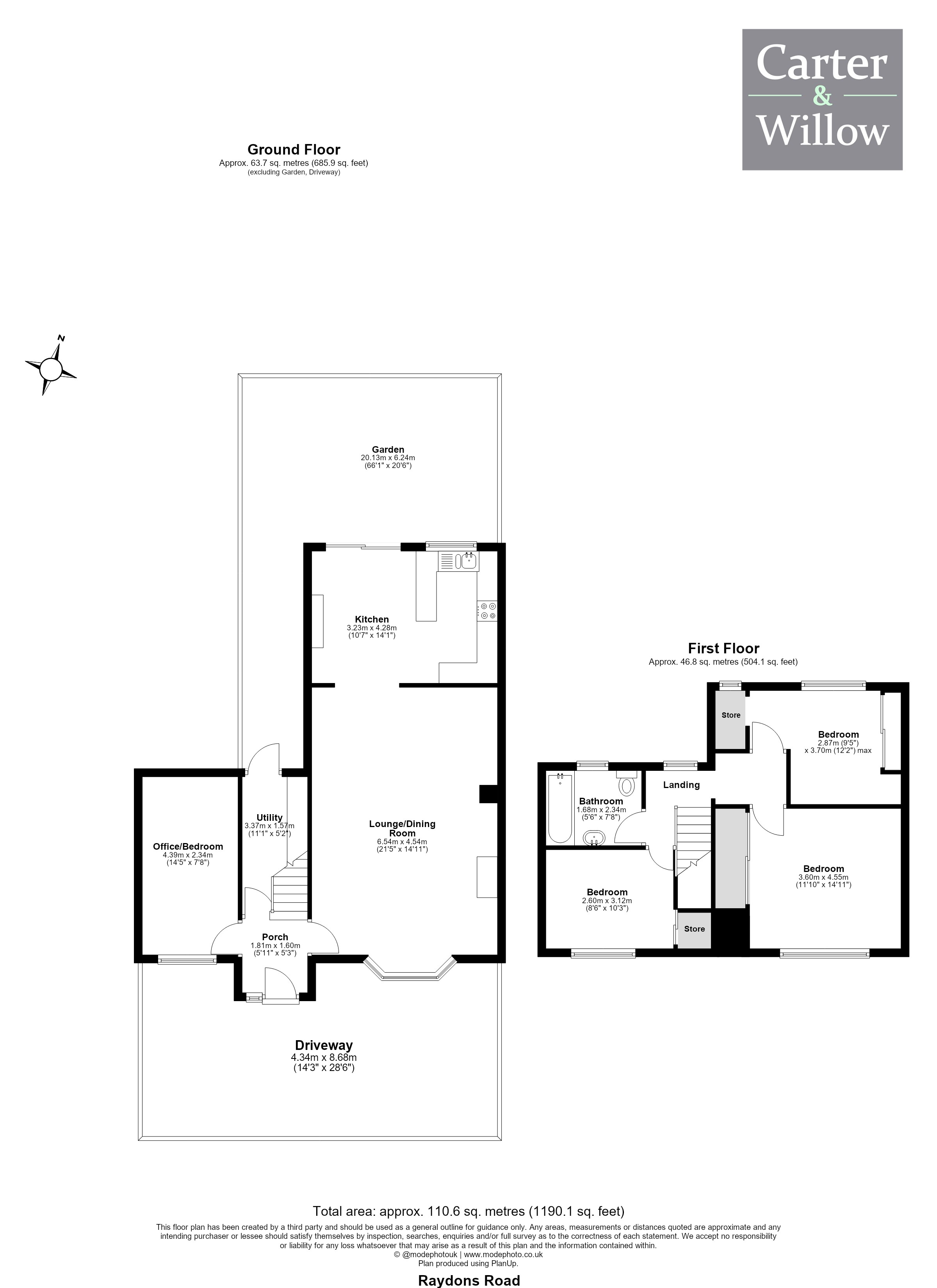 42, Raydons Road, Dagenham floorplan