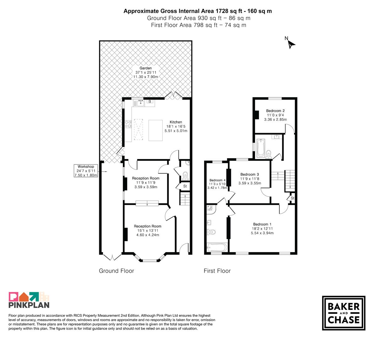 129, Gordon Hill, Enfield floorplan