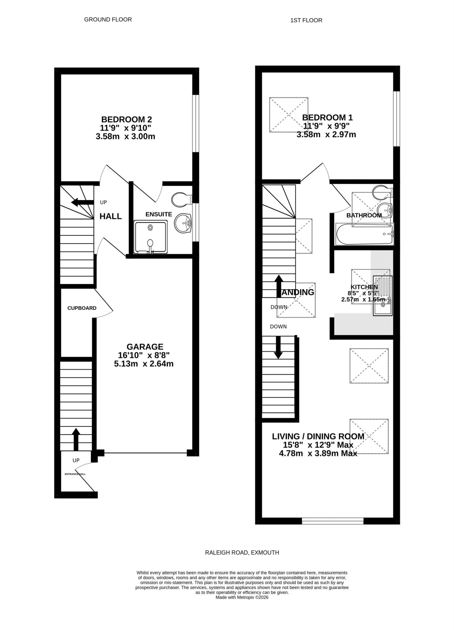 Raleigh Road, Exmouth floorplan