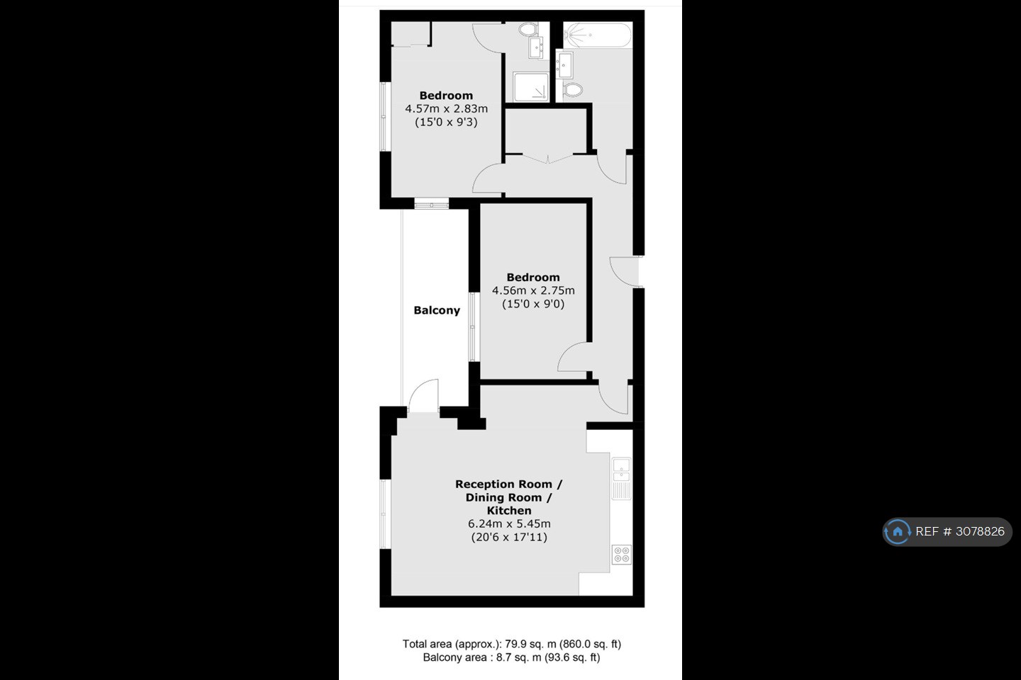 Hanbury Road, London floorplan