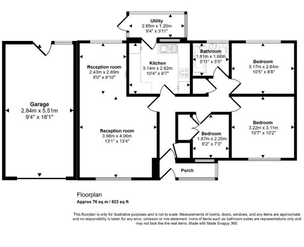 2 Pen Y Banc Bungalows, Llansaint, Kidwelly floorplan