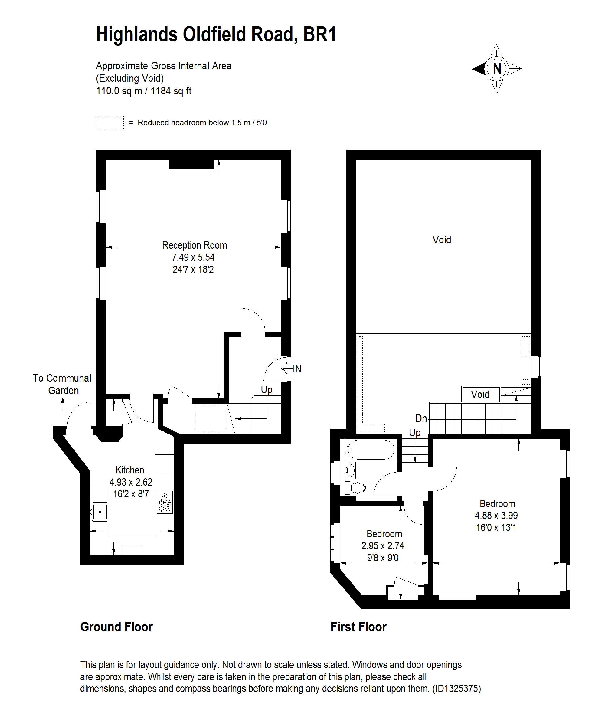 Flat 3, Highlands, 9, Oldfield Road, Bromley floorplan