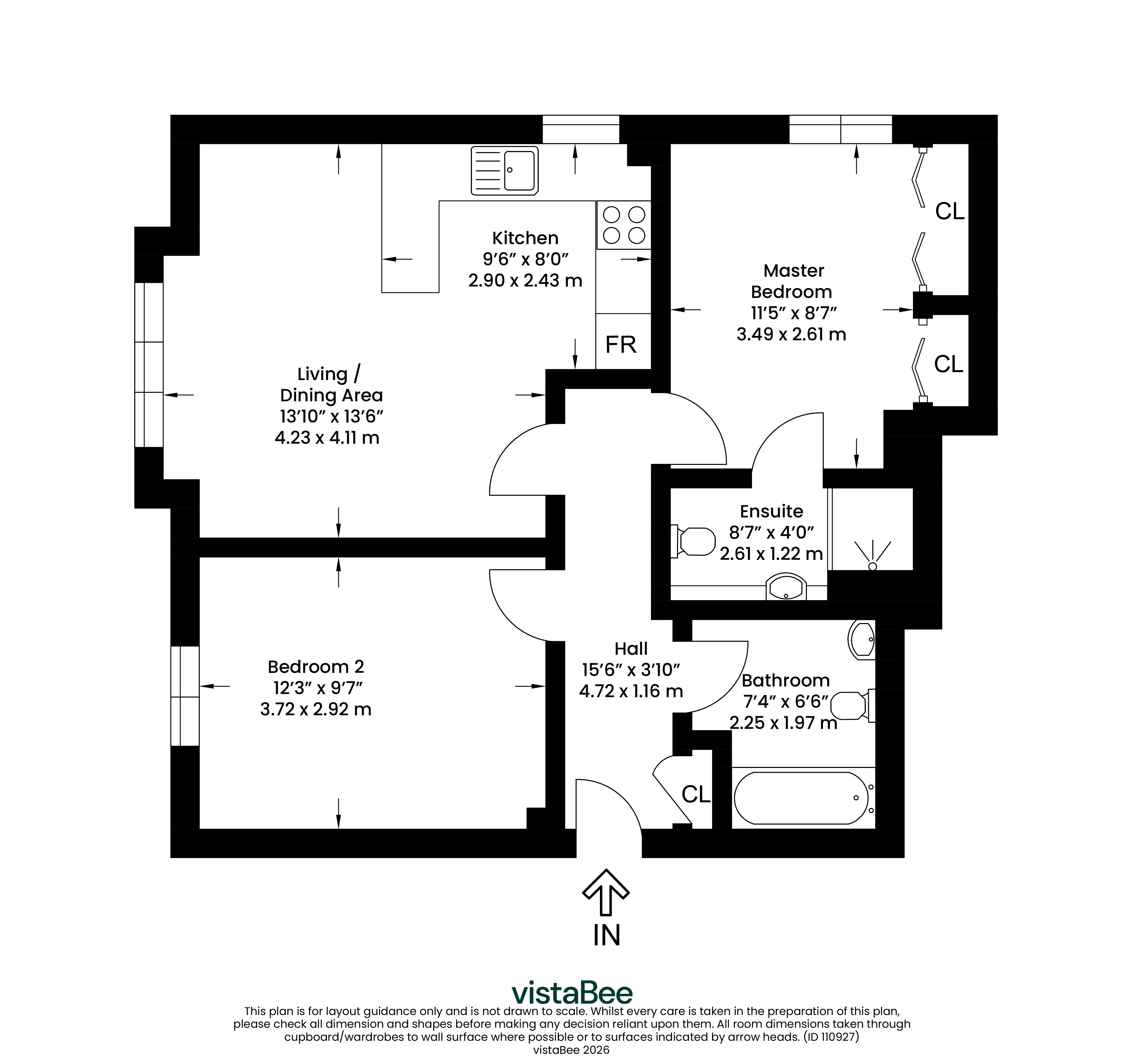 1/3, 1, Hallhill Crescent, Johnstone floorplan