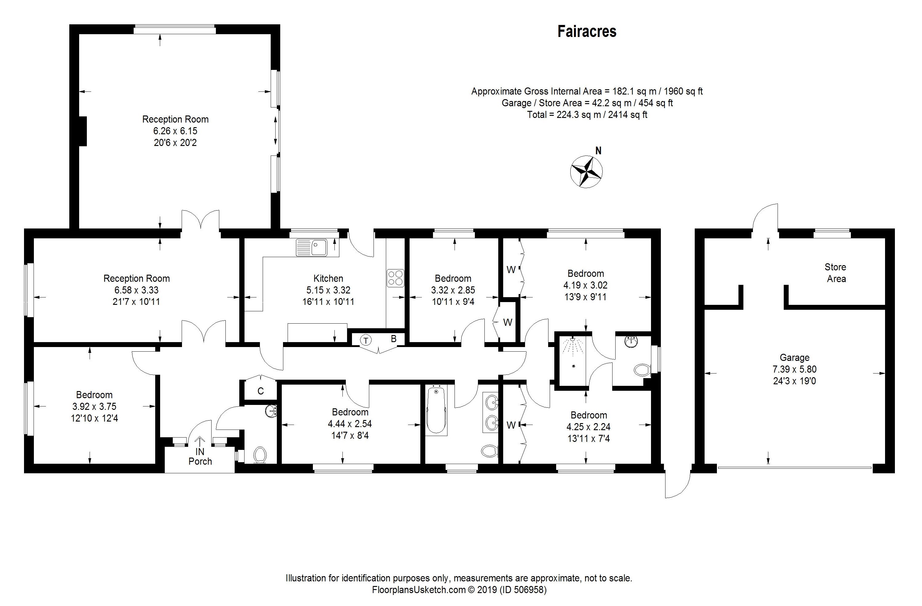 5 Bedrooms Detached bungalow to rent in Fairacres, Cobham KT11