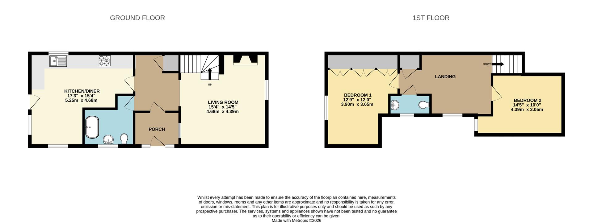 Lavender Cottage, Top Street, Pershore floorplan