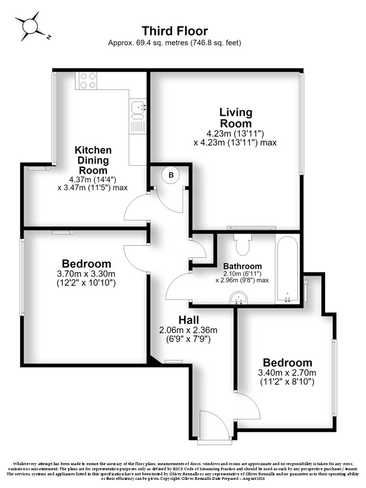 Britannia Walk - Third Floor, Hackney, London floorplan