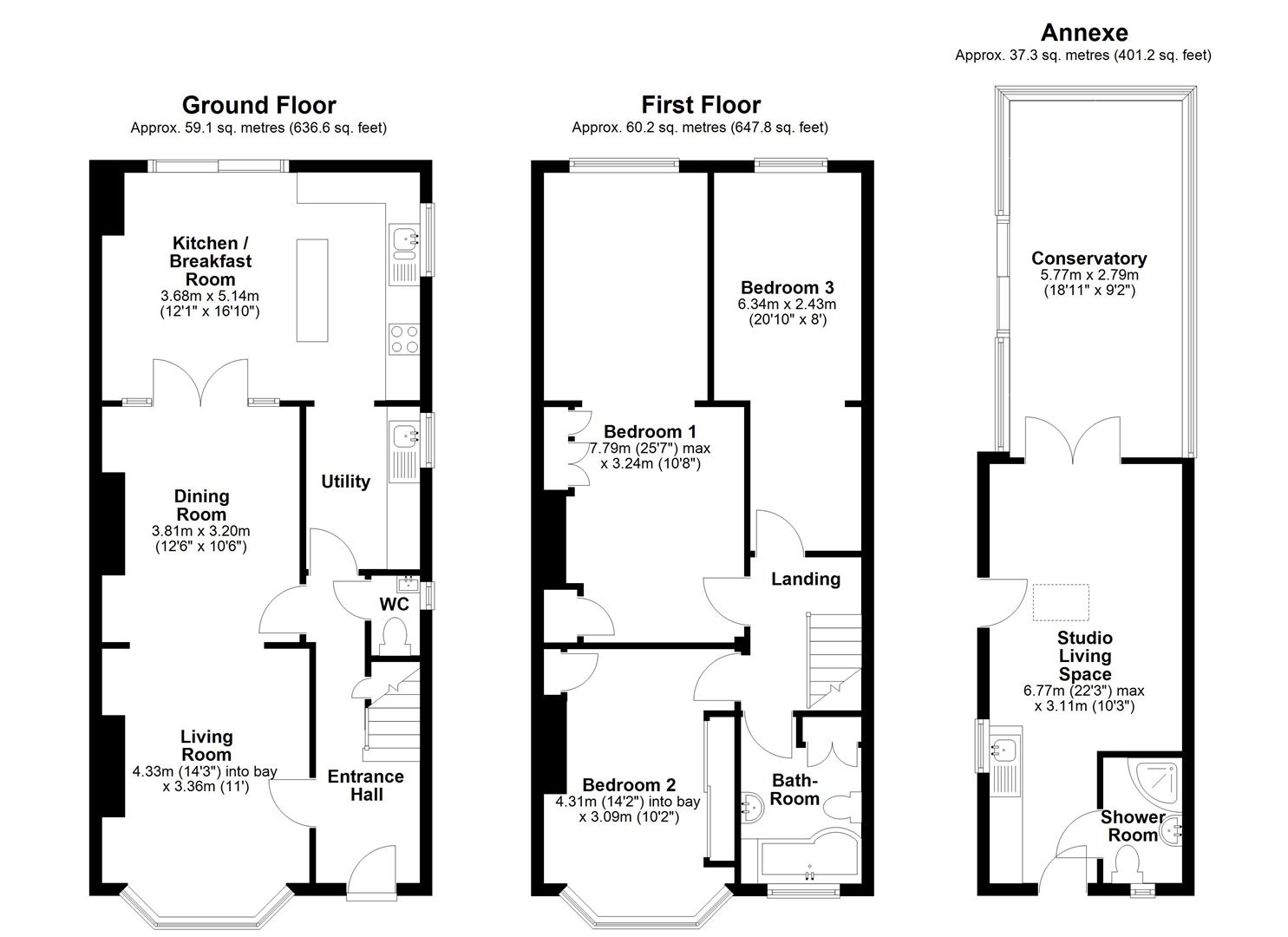 78, Perne Road, Cambridge floorplan