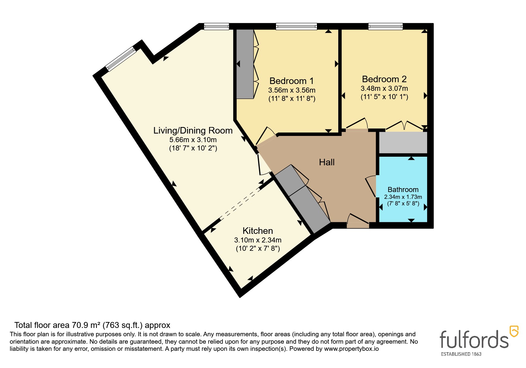 108, Kingsgate, Exeter floorplan